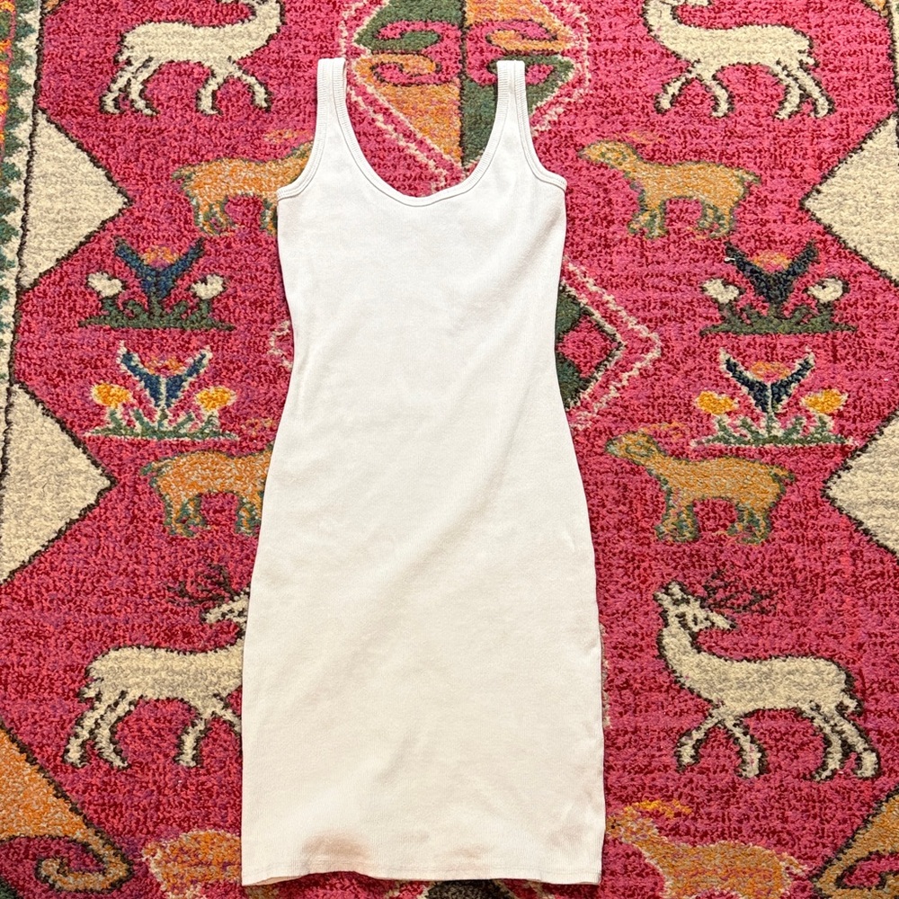 perfectwhitetee White Scoop Neck Midi Tank Dress - Picture 4 of 10